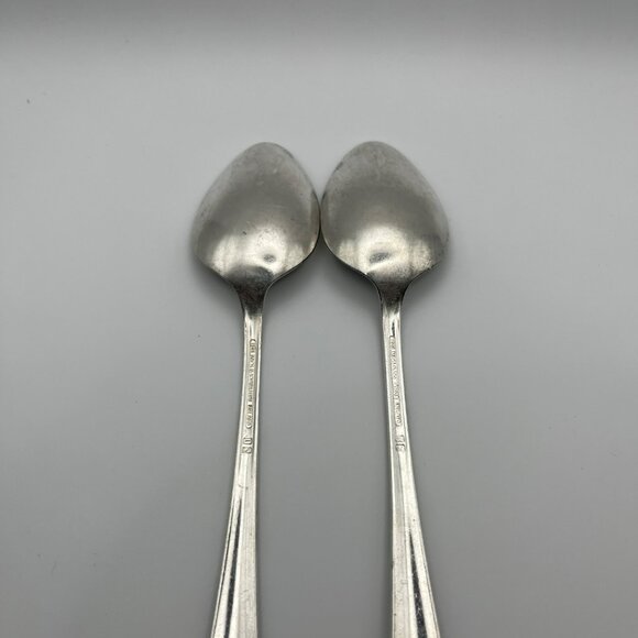 Holmes‎ & Edwards LOVELY LADY Soup Spoons Silverplate Lot of 2 IS Vintage - Picture 6 of 9